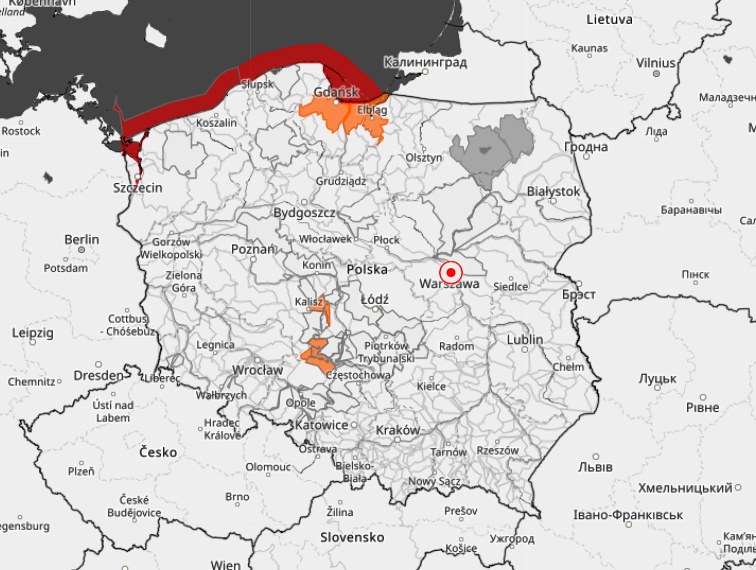 Ostrzeżenia hydrologiczne IMGW /IMGW /Materiały prasowe