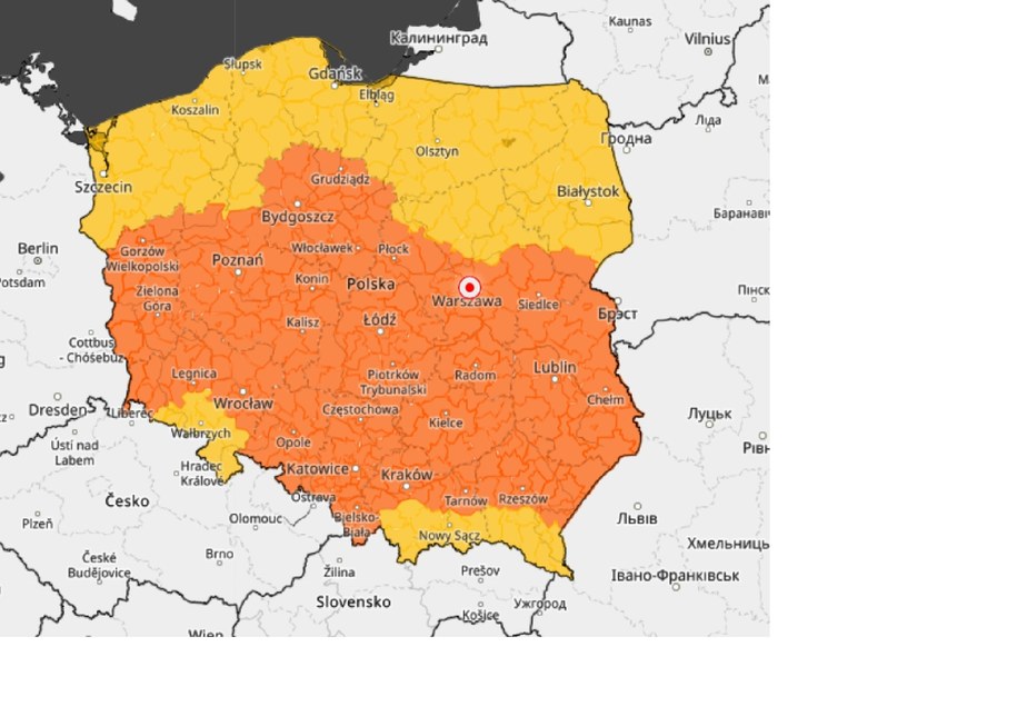 Ostrzeżenia IMGW - 21 i 22 lipca 2024 roku /IMGW /Materiały prasowe