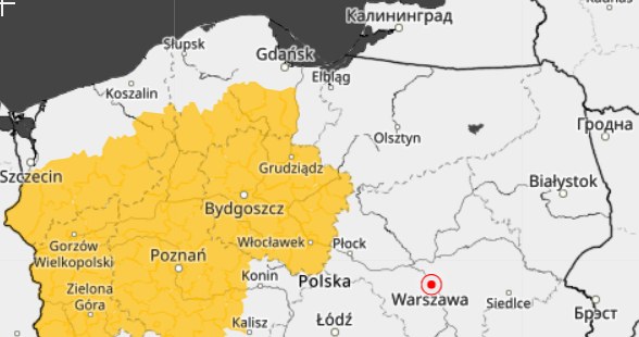 Ostrzeżenia IMGW dotyczące burz z gradem i upałów /IMGW /