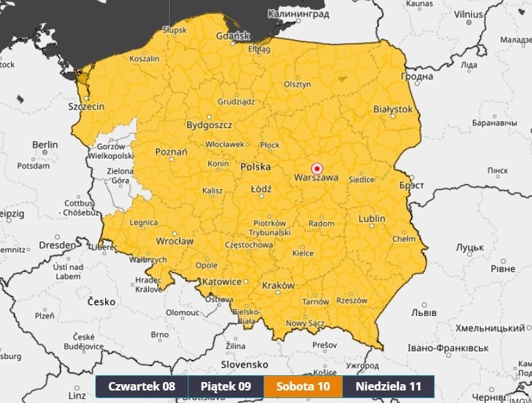 Ostrzeżenia IMGW przed przymrozkami w sobotę, 10 maja /IMGW /Materiały prasowe