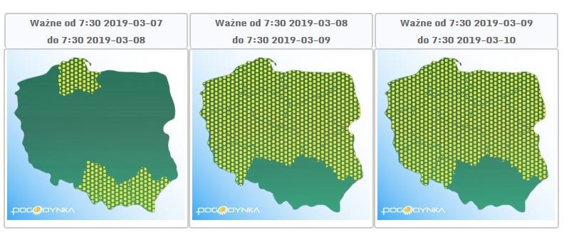 Ostrzeżenia na najbliższe dni /IMGW-PIB /