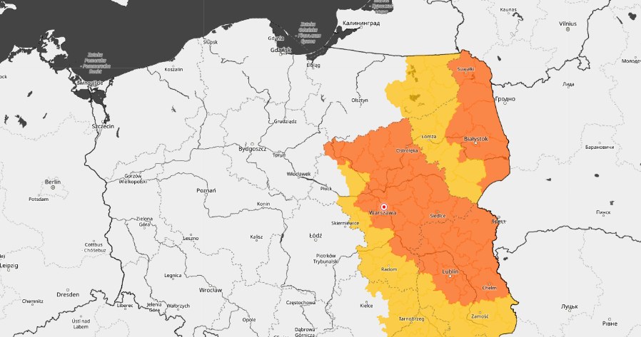 Ostrzeżenia przed burzami z gradem dla kilku regionów /IMGW /
