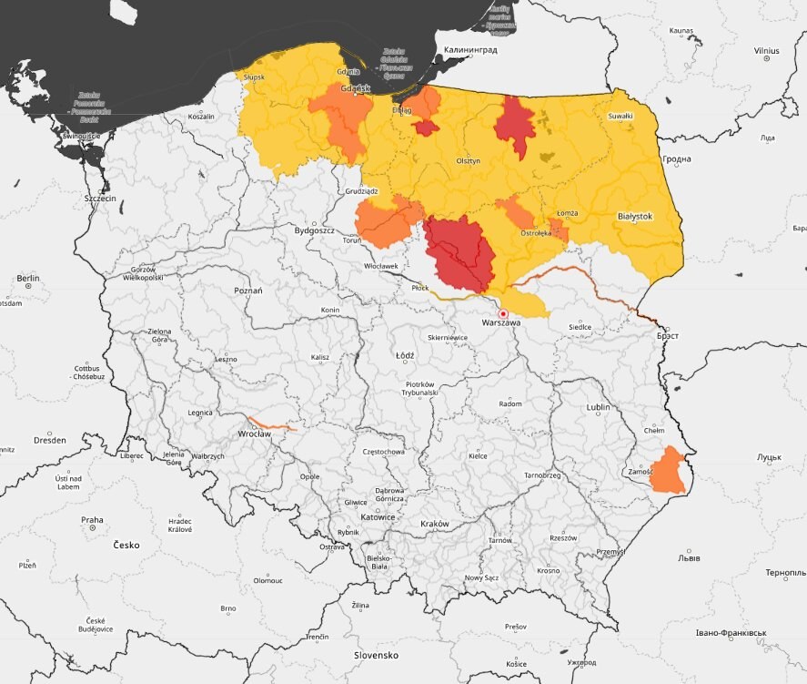 Ostrzeżenie hydrologiczne /IMGW  /