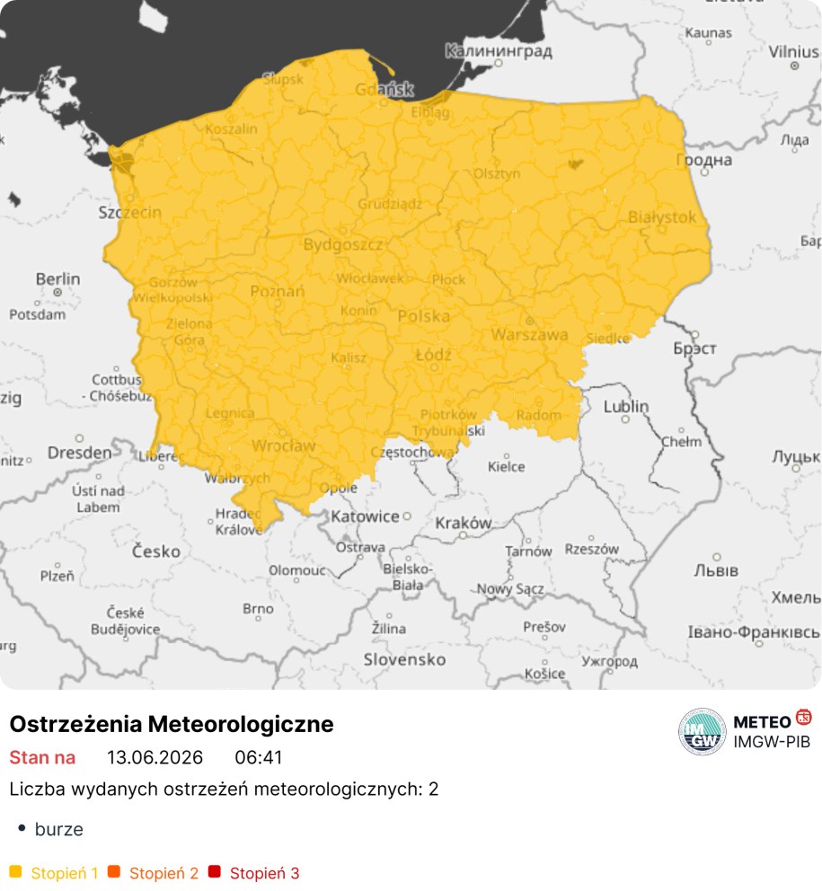 Ostrzeżenie IMGW /IMGW