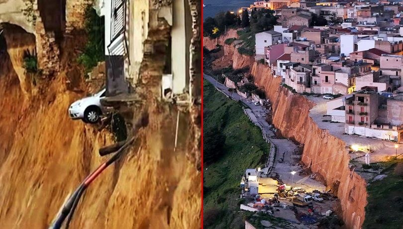 Osuwisko w sycylijskim Niscemi /ALBIT / SplashNews.com / LaPresse/ABACA /East News