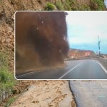 Osuwisko w Turcji pochłonęło jadący samochód. Wszystko się nagrało