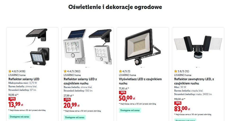 Oświetlenie i dekoracje ogrodowe /lidl.pl /INTERIA.PL