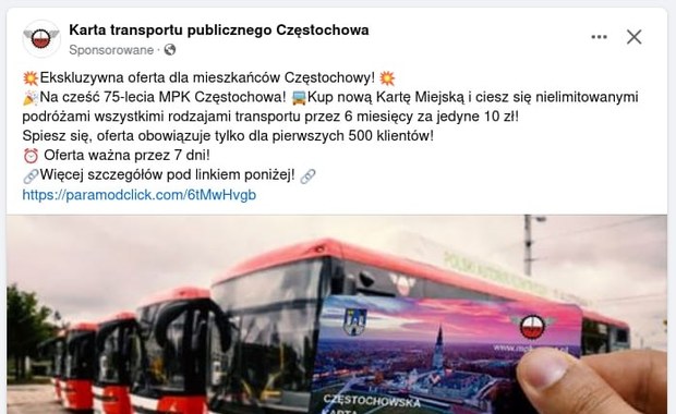 ​"Oszustwo na MPK". Policja w Częstochowie prowadzi śledztwo