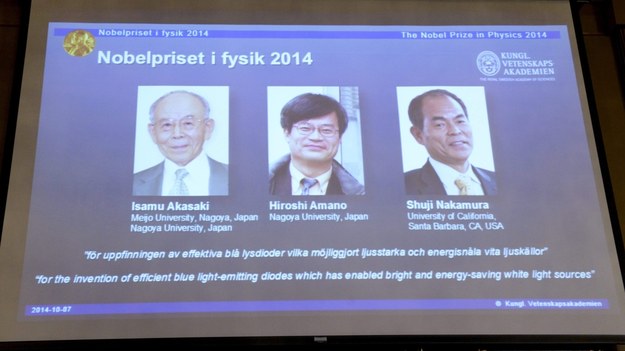 Oto laureaci Nobla z fizyki. Nobel 2014 /Bertil Ericson /PAP/EPA