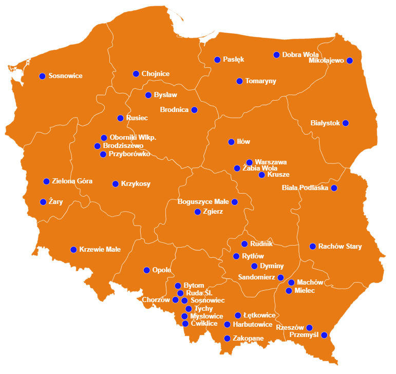 Oto mapa miejsc, którym możesz pomóc /INTERIA.PL