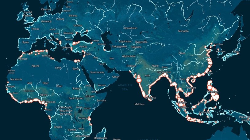 Oto najdokładniejsza w historii mapa zanieczyszczenia światowych rzek /Geekweek