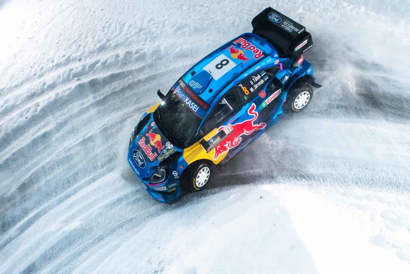 Ott Tanak/Martin Jarveoja (Ford Puma Rally1) zwycięzcy Rajdu Szwecji, drugiej rundy WRC 2023 fot. Redbullcontentpoll /