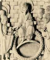 Otto I Wielki prezentuje ufundowany przez siebie kościół w Magdeburgu /Encyklopedia Internautica