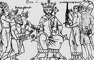 Otto I Wielki przyjmujący króla Italii Berengera II /Encyklopedia Internautica
