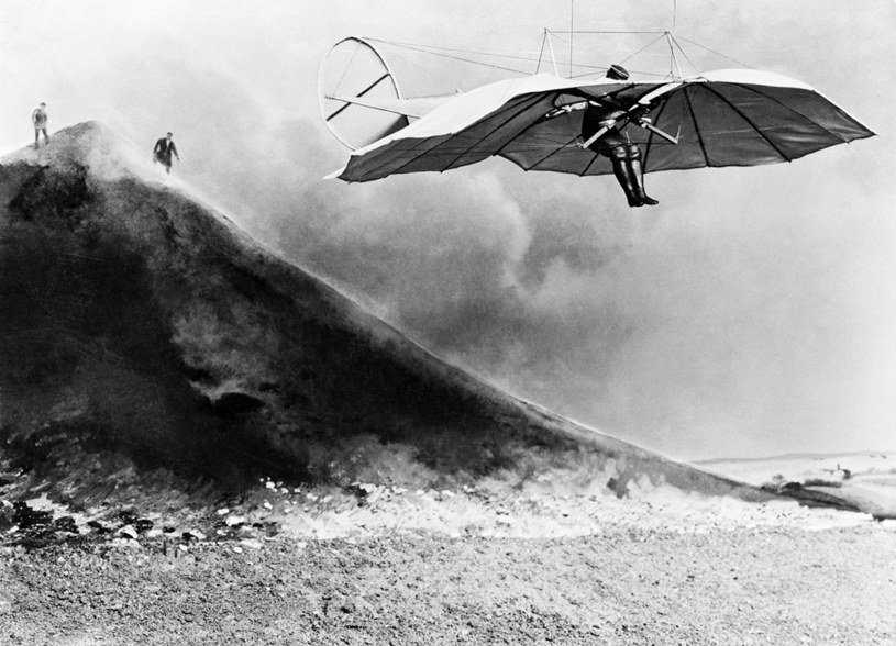 Otto Lilienthal i eksperyment z 1891 r. / Bettmann / Contributor /Getty Images