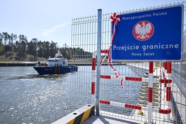 Otwarcie nowego morskiego przejścia granicznego Nowy Świat na Mierzei Wiślanej /Marcin Gadomski /PAP
