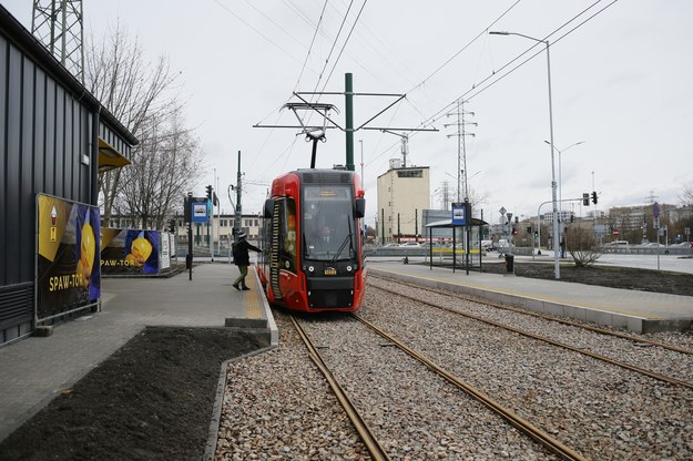 Otwarcie nowej linii tramwajowej w Katowicach /Zbigniew Meissner /PAP