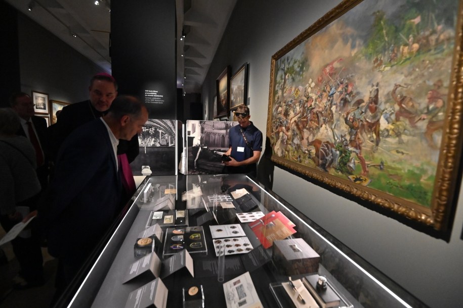 Otwarcie wystawy „Nigra Crux, mala Crux. Czarna i biała legenda zakonu krzyżackiego” /Andrzej Jackowski /PAP