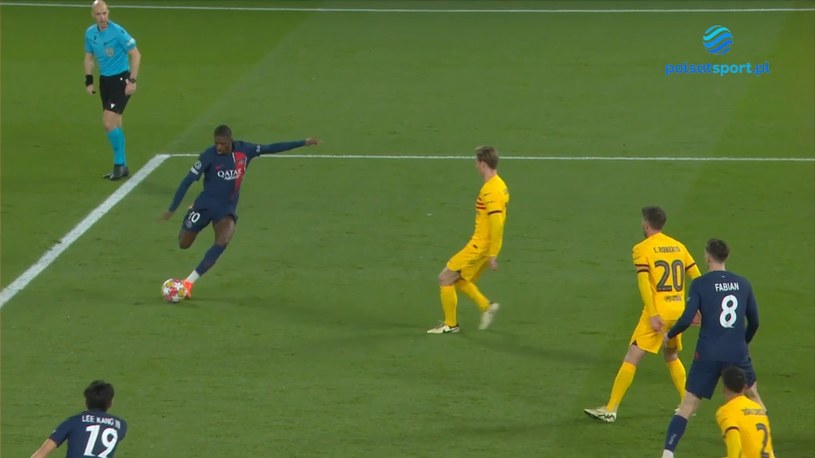 Ousmane Dembele odpowiada! Gol na 1:1 PSG – FC Barcelona. Liga Mistrzów. WIDEO