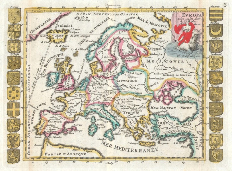 Ówczesna mapa Europy /domena publiczna