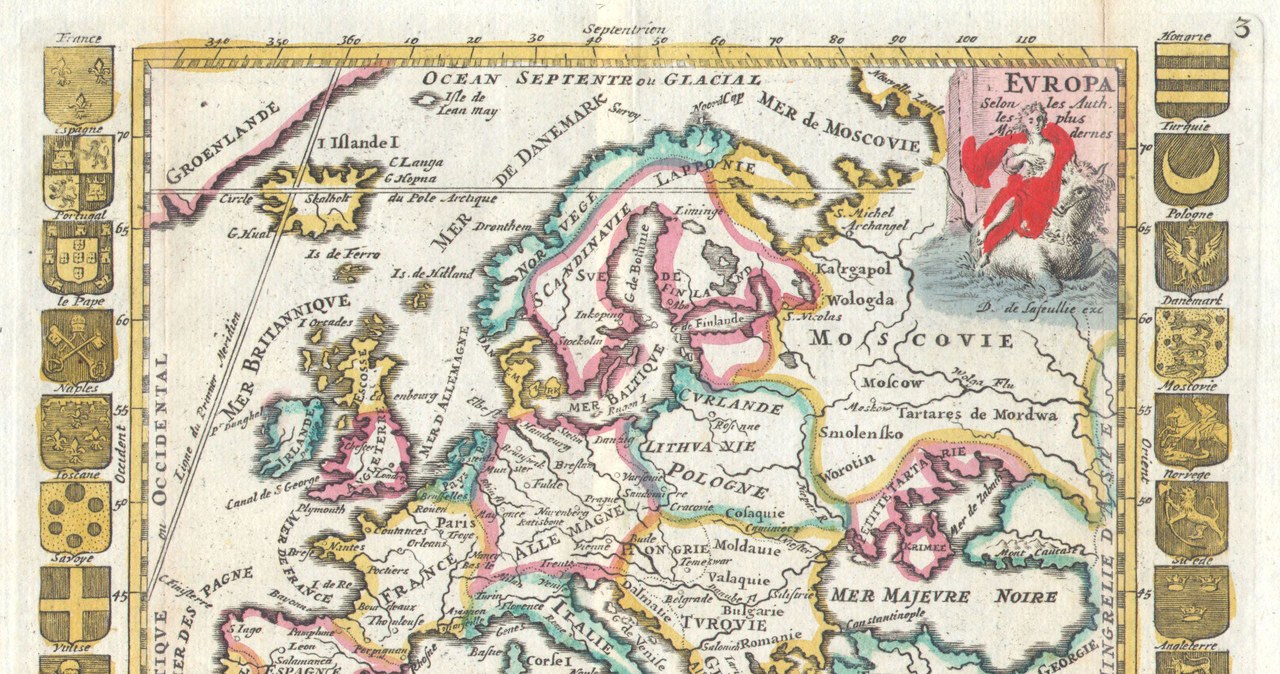 Ówczesna mapa Europy /domena publiczna