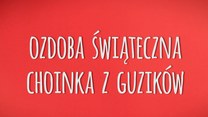 Ozdoba świąteczna - guzikowa choinka