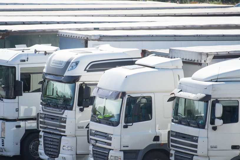 Oznaczenia na ciężarówkach zależą od przewożonego towaru. /Wojciech Strozyk/REPORTER /East News