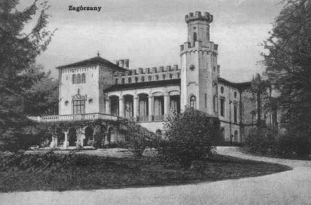 Pałac Skrzyńskich w Zagórzanach - przedruk kartki pocztowej z 1908 r. /INTERIA.PL