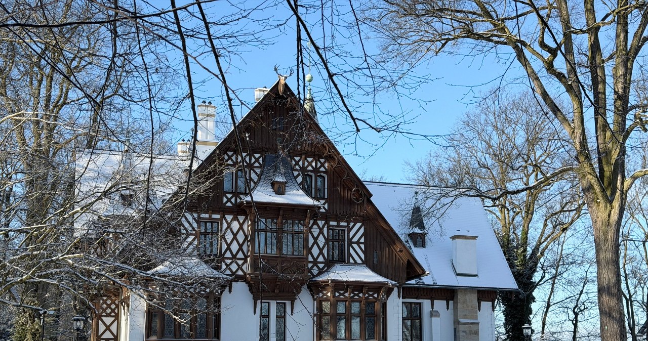 Pałac w Promnicach jest wyjątkowym okazem kultury łowieckiej /Tomasz Jodlowski /Agencja FORUM