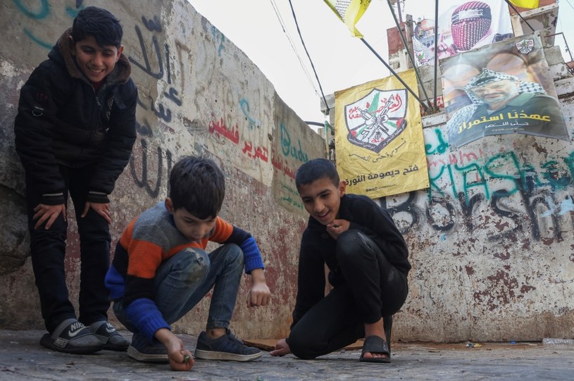 Palestyński obóz dla uchodźców w Bejrucie. /MOHAMED AZAKIR / Reuters / Forum /Agencja FORUM