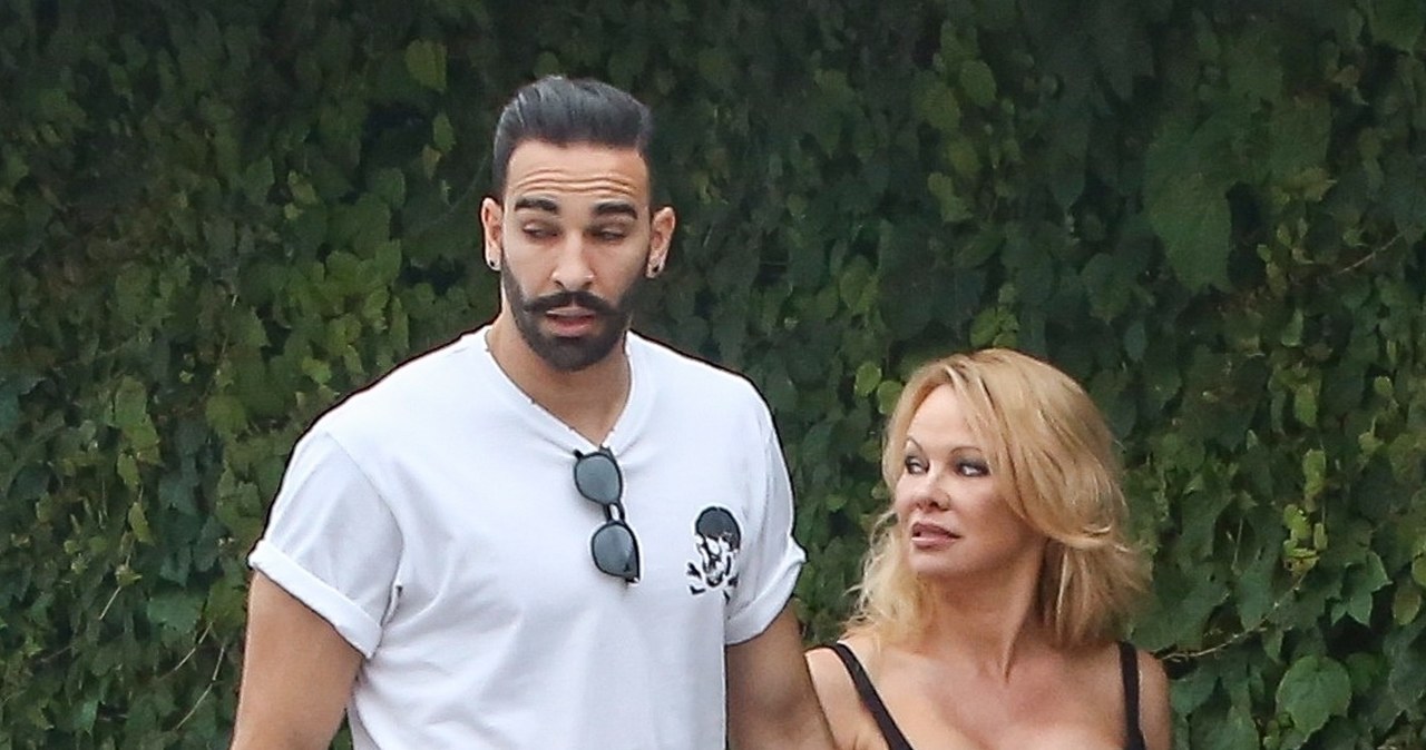 Pamela Anderson i Adil Rami /Agencja FORUM