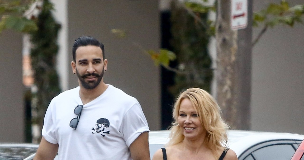 Pamela Anderson i Adil Rami /Agencja FORUM