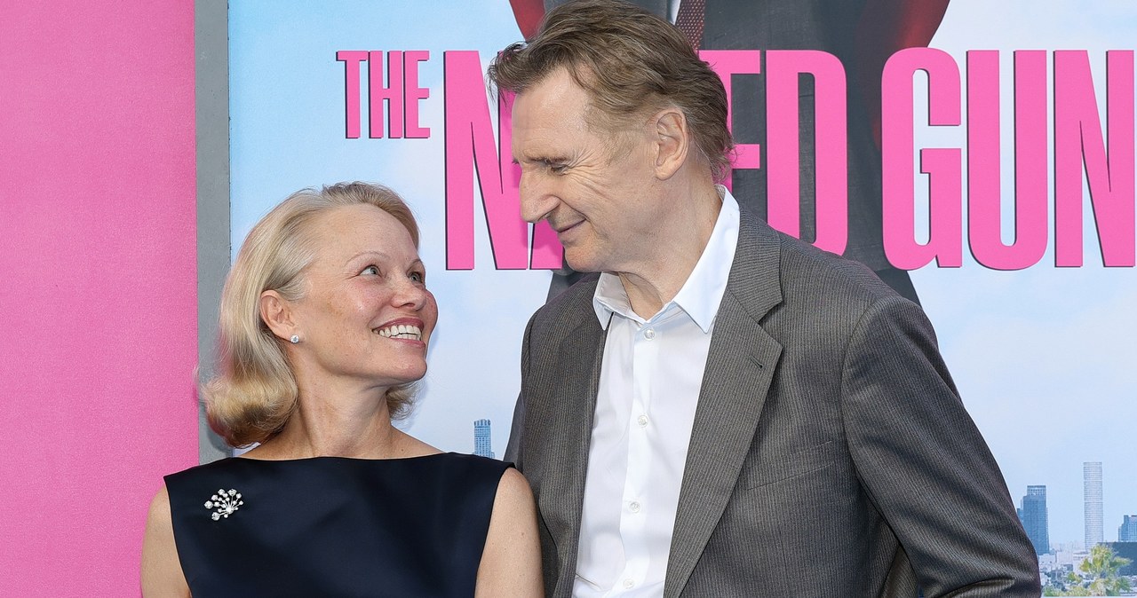 Pamela Anderson i Liam Neeson /Dia Dipasupil /Getty Images