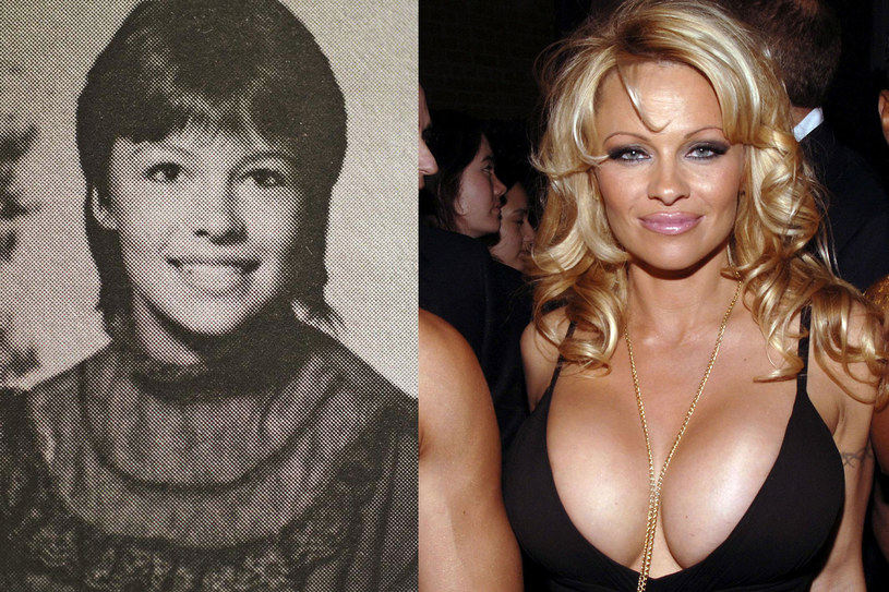 Pamela Anderson jako 16-latka (L) oraz 40-latka (P) /Andrew H. Walker /Getty Images