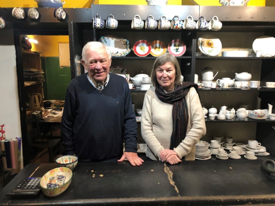 Pan Andrzej i pani Wanda prowadzą sklep w Katowicach /Anna Kropaczek /RMF FM