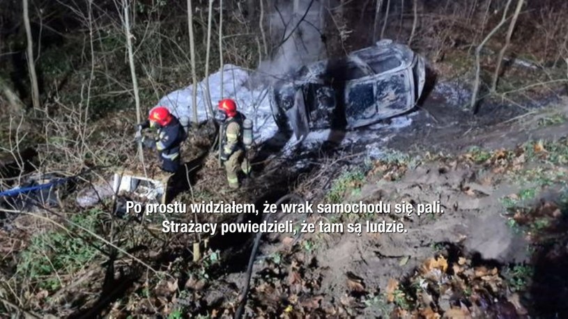 Pan Rafał zginął w wypadku samochodowym, do którego doszło w niejasnych okolicznościach /Polsat News