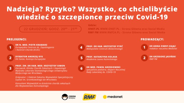 Panel dyskusyjny o szczepione przeciw Covid-19 /Materiały prasowe