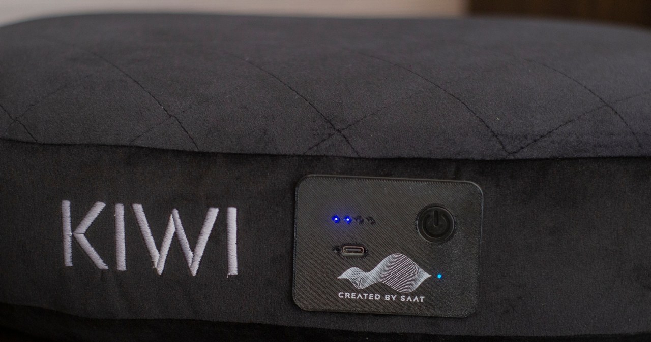 Panel sterowania poduszki KIWI wygląda, jakby był wydrukowany w 3D. /Sławomir Matz /INTERIA.PL