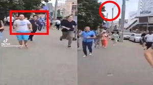 Panika w rosyjskim mieście z powodu drona. Jest nagranie