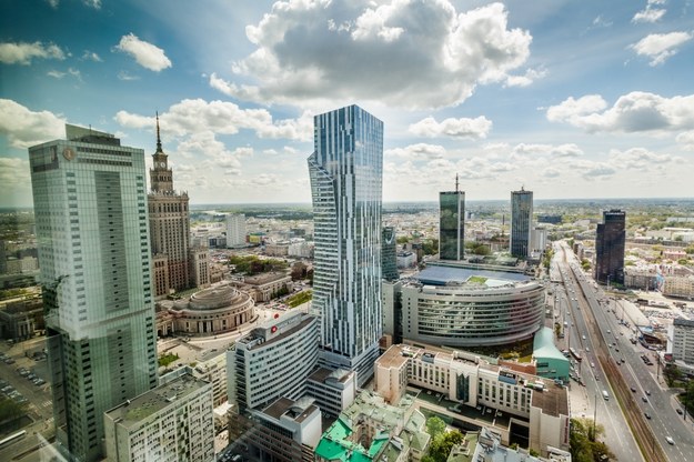Panorama centrum Warszawy /Arek Markowicz    /PAP