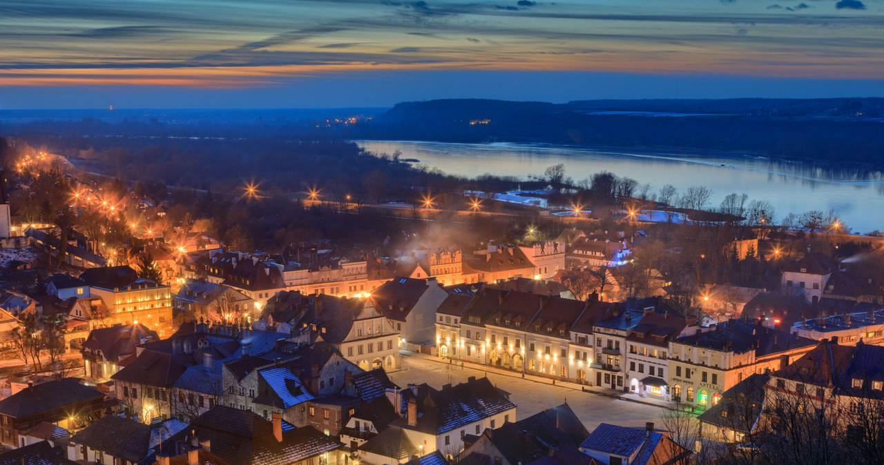 Panorama Kazimierza oglądana z Góry Trzech Krzyży. /ADAM LAWNIK /East News