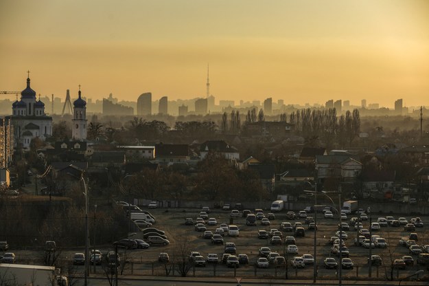 Panorama Kijowa. Zdjęcie z 15 marca /MIGUEL A. LOPES /PAP/EPA