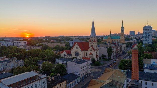 Panorama Łodzi z drona. /	Grzegorz Michałowski   /PAP