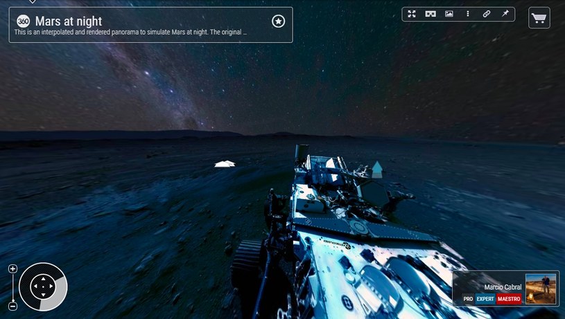 Panorama Marsa w nocy /360Cities /materiały prasowe