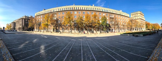 Panorama Placu Centralnego im. Ronalda Reagana w Krakowie. /Jerzy Ochoński   /PAP