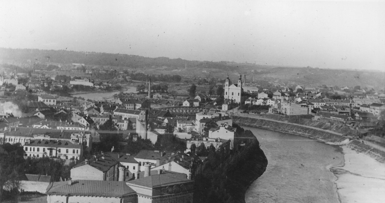 Panorama Wilna z wieży zamkowej (zdjęcie przedwojenne) /Z archiwum Narodowego Archiwum Cyfrowego
