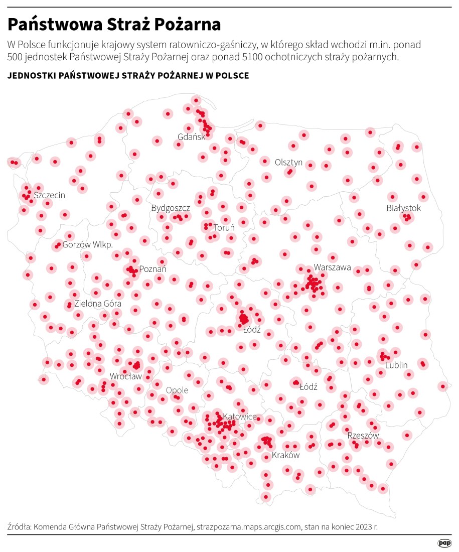 Państwowa Straż Pożarna /Maciej Zieliński /PAP