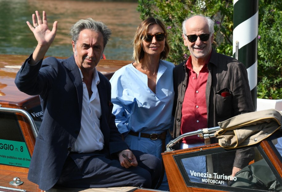 Paolo Sorrentino i aktorzy Anna Ferzetti oraz Toni Servillo /ETTORE FERRARI /PAP/EPA