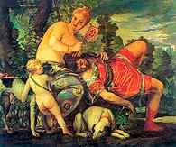 Paolo Veronese, Wenus i Adonis, ok. 1582 /Encyklopedia Internautica