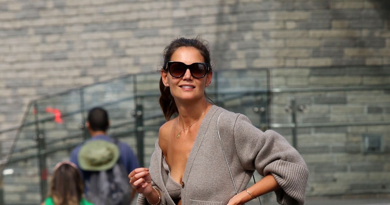 Paparazzi uchwycili wpadkę Katie Holmes /Agencja FORUM